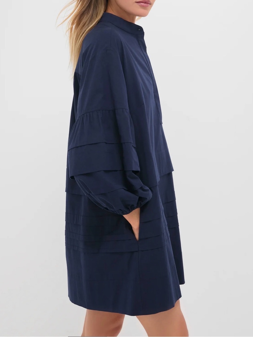Tuckernuck Pomander Place Chelsea Dress Puff Long Sleeve - Picture 8 of 9